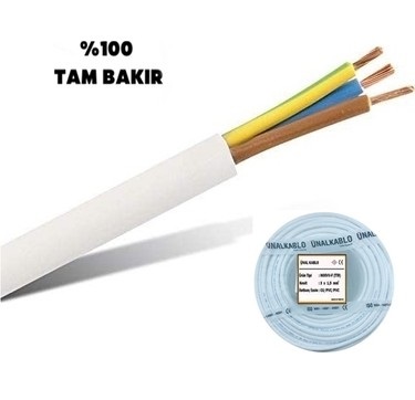 TTR 3X1.5 KABLO ÜNAL ( 1 METRE )