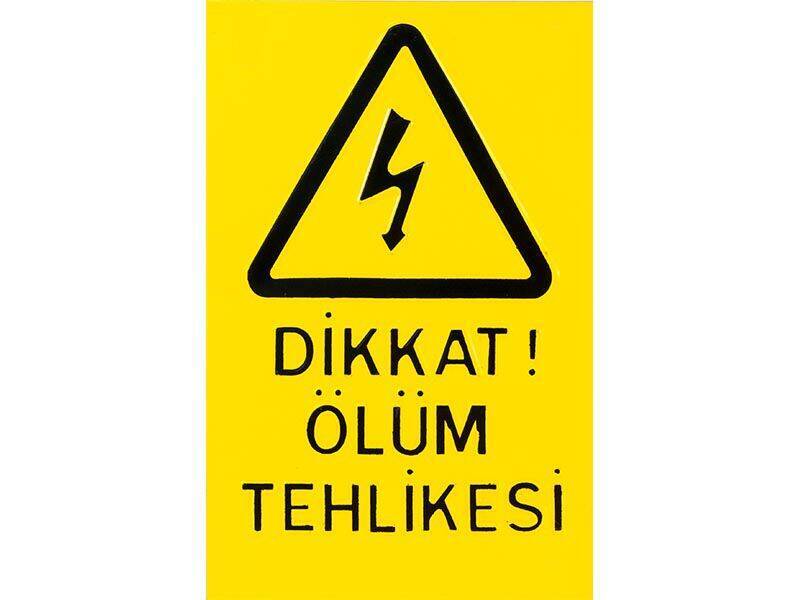 ÖLÜM TEHLİKESİ LEVHASI (15cmx23cm)